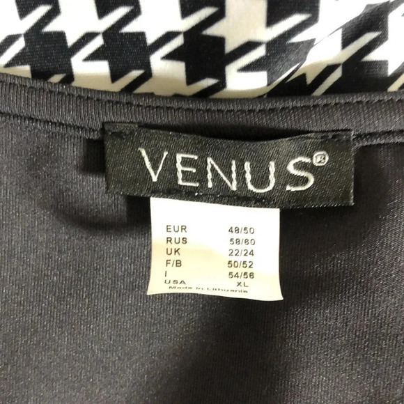 VENUS Houndstooth 3/4 Sleeve Dress - Picture 5 of 9